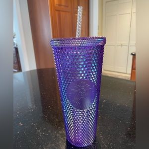 Starbucks iridescent studded cold tumbler EUC